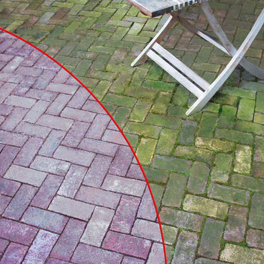 Terras impregneren tegen groene aanslag, Terras waterdicht impregneren, Terraseal Pro